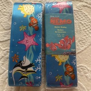 Finding Nemo Blanket Binding vintage 2005 one new one partial